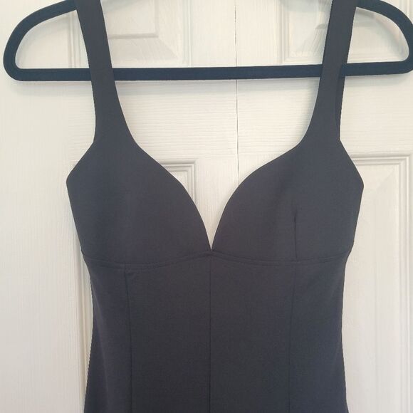 Zara Sweetheart Neckline Black Jumpsuit Size Small - Picture 5 of 9